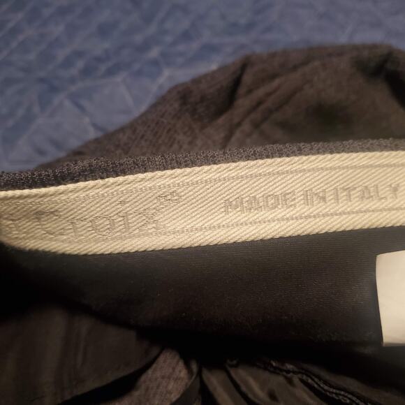 St. Croix Men's Size 36x29 Wool Blend Pants Brown/Gray Flat Front Made In Italy - Picture 6 of 11